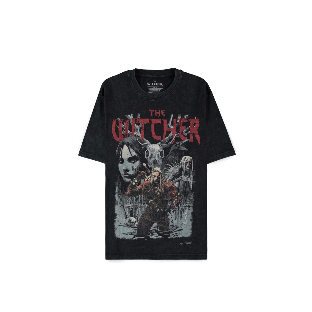 The Witcher - First Edition (Loose Fit) Herren TShirt - Schwarz